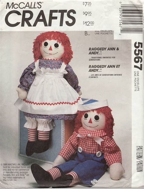 38 Raggedy Ann Doll Patterns Simplicity CalidaCharlay