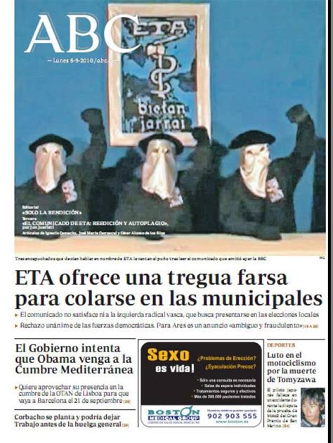 La Prensa Española Recoge El Alto El Fuego De Eta 3