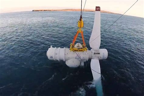 Hydrolienne l usine marémotrice MeyGen annonce une première