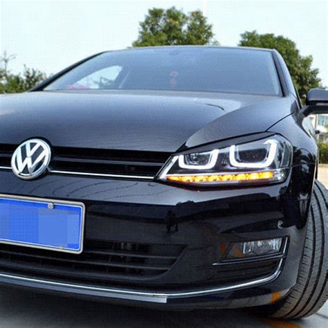 2018 Headlights Eyebrow Eyelids Abs Chrome Trim For Volkswagen Vw Golf