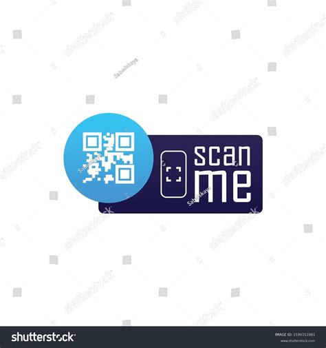 Scan Me Label Badge Template Payment Stock Vector (Royalty Free) 2190312881 | Shutterstock