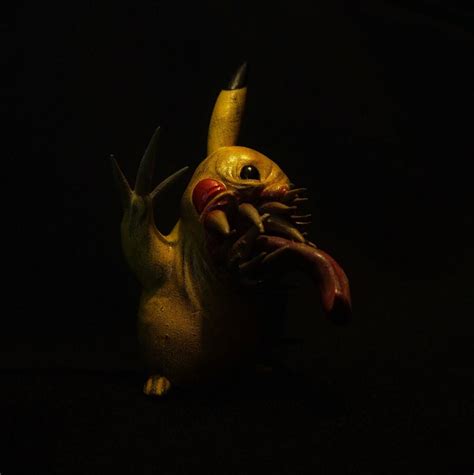 Electrically Haunting Spooky Pikachu Figure For Halloween Etsy