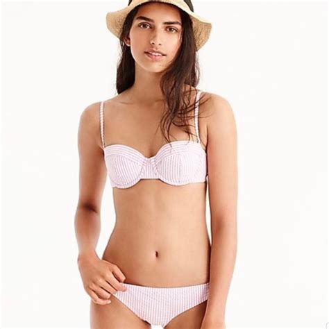 J Crew Swim J Crew Seersucker Bikini Top Guc Poshmark