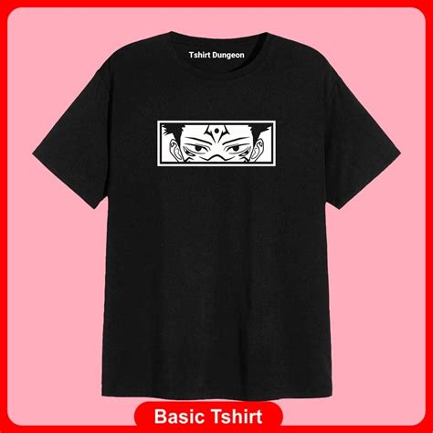 Jual Kaos Anime Jujutsu Kaisen Sukuna Yuji Itadori Baju Kaos Wanita