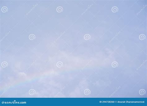 Clear Sky with Rainbow in Raining Season Stock Photo - Image of space ...