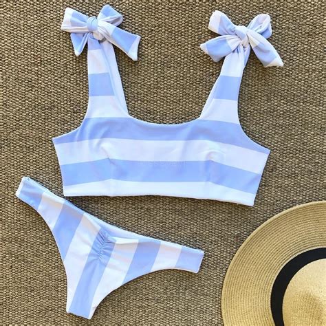 Aliexpress Buy Cssayavi Femme Bikini Set Swimwear Women Bow