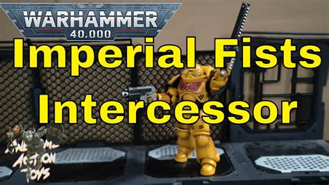 JoyToy Warhammer 40k 1 18 Scale Imperial Fists Intercessor Action