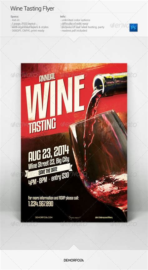 Wine Tasting Flyer | Wine tasting, Flyer, Wine poster