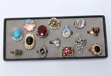 Large Assortment Costume Jewelry Rings - Dixon's Auction at Crumpton