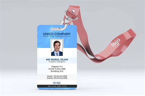 Corporate ID Card|ID Card Badge Design with Free Mockup on Behance