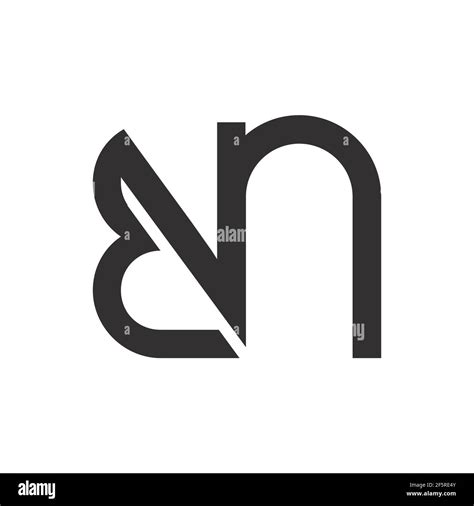 Initial Bn Letter Logo Vector Template Design Creative Abstract Letter