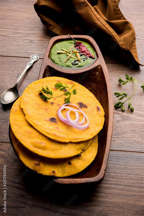 Makki Di Roti With Sarson Ka Saag Popular Punjabi Main Course Recipe In Winters Made Using Corn