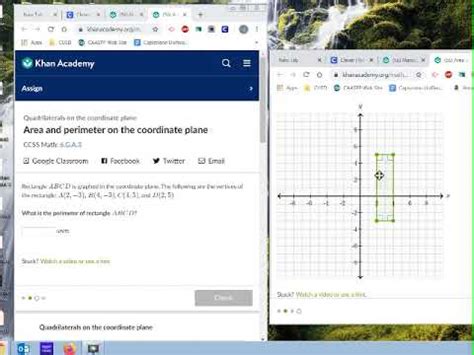 Math 6 Khan Academy Sample Problems Of Area Perimeter In The