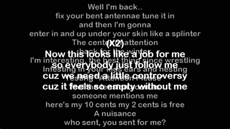 Eminem Without Me Lyrics Youtube