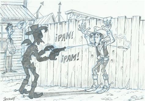 Bernat Serrat Original Drawing Lucky Luke Surprise Catawiki