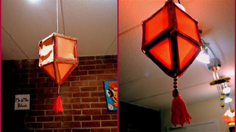 Popsicle Stick Lantern Diwali Lantern Easy Paper Lantern Youtube