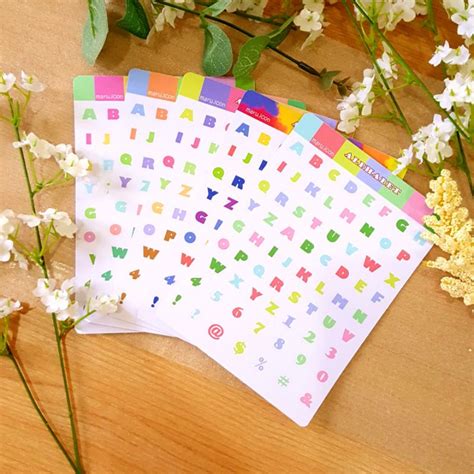 Jual Alphabet Sticker Sheet Dekorasi Sticker Aesthetic Deco Sticker Shopee Indonesia