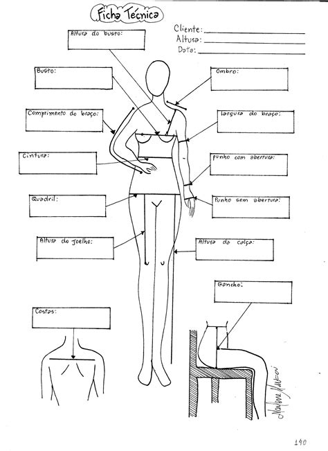 Ficha Técnica Da Cliente Técnicas De Costura Costura De Alta Costura