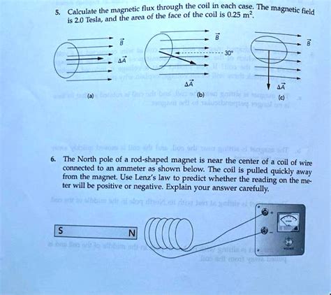 Solved Magnetic Flux Through The Coil In Each Case The Calculale The