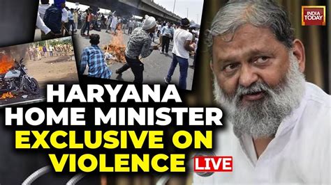 Anil Vij Exclusive Watch Haryana Home Minister Interview As Violence