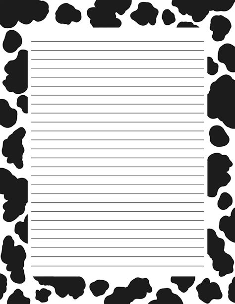 Cow Print Border Clip Art Page Border And Vector 53 Off