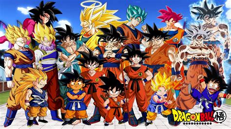 Goku All Forms Wallpapers Top Free Goku All Forms Backgrounds