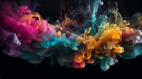 Premium AI Image | A background with a color smoke effect