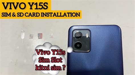 Vivo Y15S How To Install Sim SD Card At Vivo Y15 S Dual Sim Sim