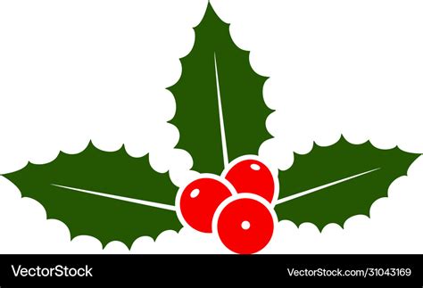 Holly berry Royalty Free Vector Image - VectorStock