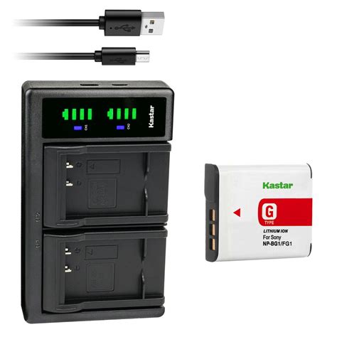 Kastar Pack Np Bg Battery And Ltd Usb Charger Replacement For Sony