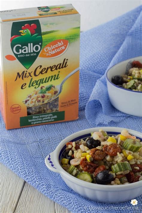 Mix Di Cereali E Legumi Con Zucchine E Gamberetti Piatto Unico