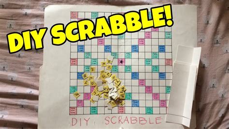 How To Make A Diy Scrabble From Paper Folders Youtube