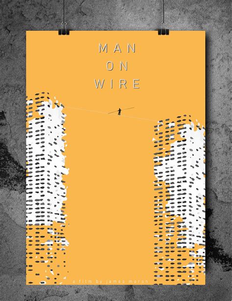 Man On Wire Film Poster - Move Print - Cinema Illustration - Wall Art ...