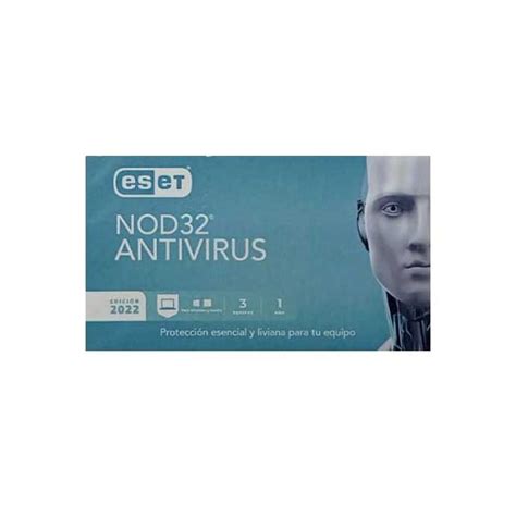 ESET NOD32 ANTIVIRUS 2022 OEM 3 PC 1 Year No Media Included