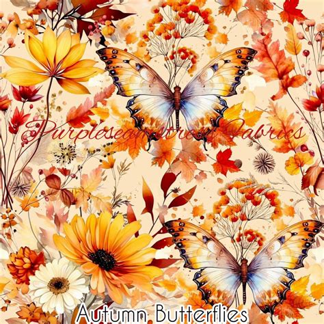 Autumn Butterflies – Purpleseamstress Fabric