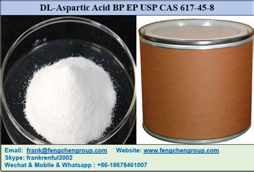 DL Aspartic Acid BP EP USP CAS 617 45 8 Manufacturers And Suppliers