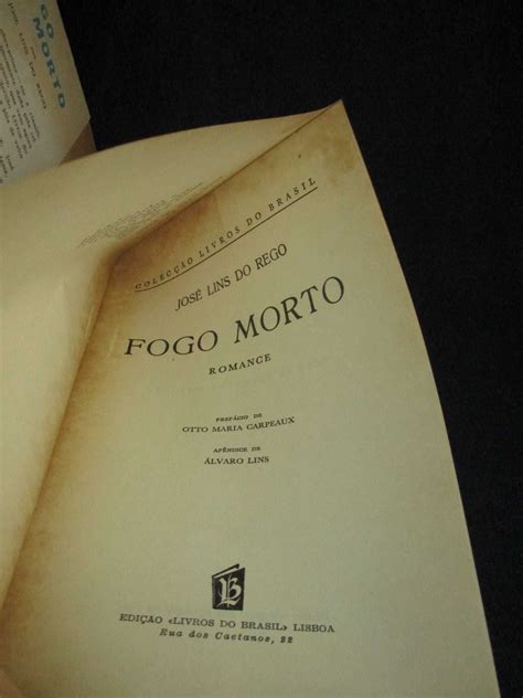 Livro Fogo Morto Jos Lins Do Rego Livros Do Brasil Parque Das Na Es