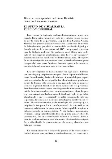 Pdf Discurso De Aceptaci N De Hanna Dam Sio Como Doctora