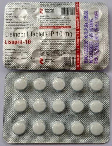 Lisinopril Mg Tablet At Rs Stripe Lisinopril Tablet In Valsad