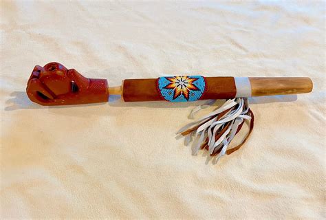 Large Eagle Claw Pipestone Peace Pipe Catlinite Stone Authentic