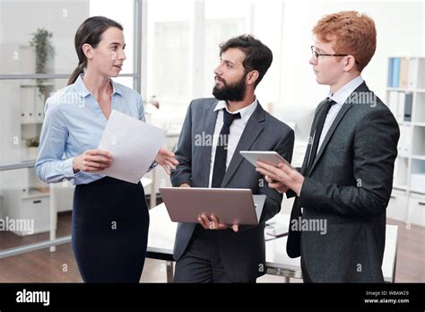 Business Team in Office Stock Photo - Alamy