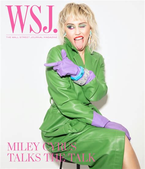 Miley Cyrus WSJ. Magazine 2020 Cover Photos