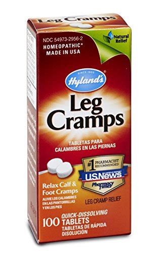 Hyland`s Leg Cramp Tablets Natural Calf Leg And Foot Cramp Relief 100 Count Ebay