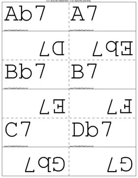 Tritone Substitution Chords Flash Cards