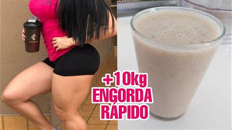 ENGORDAR RÁPIDO vitamina caseira YouTube