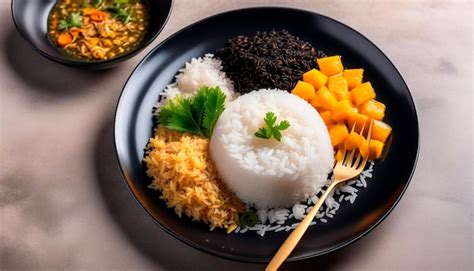 Premium Photo | Indian cuisine rice vegetables