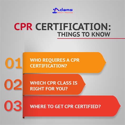 CPR Certification Things To Know Adams Safety Training