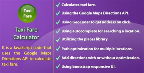 Taxi Fare Calculator - code.market