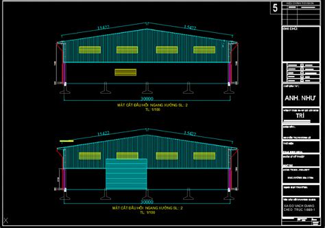 NhÀ XƯỞng 30m X 70m HoÀn ThiỆn BẢn VẼ Acad VÀ Pdf TẢi MiỄn PhÍ Cơ