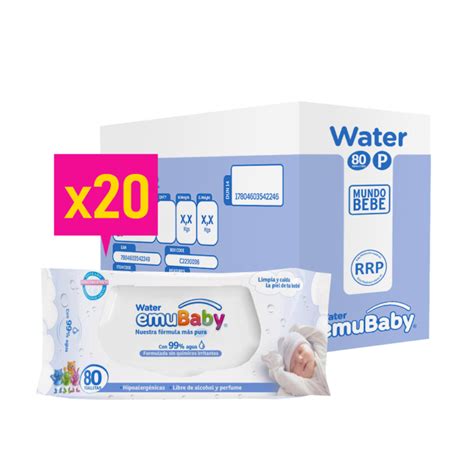 Caja Emubaby Water Toallitas H Medas Premium Bolsas De Hojas